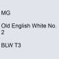 Preview: MG, Old English White No. 2, BLW T3.